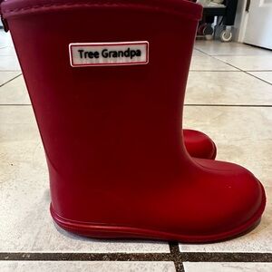 Kids Red Rain Boots